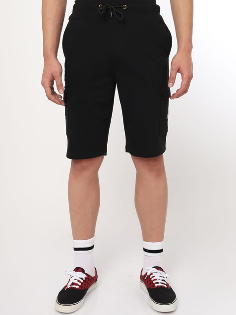 

Bewakoof Men Black Cotton Shorts