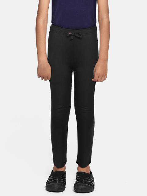 

Sweet Dreams Boys Black & Orange Solid Track Pants
