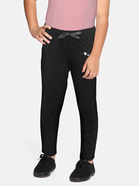 

Sweet Dreams Girls Black & White Printed Detail Track Pants