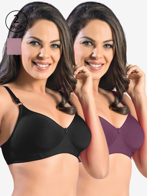 

Sonari Set Of 2 Purple & Black Bra