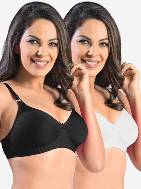 

Sonari Pack Of 2 Black & White Bra
