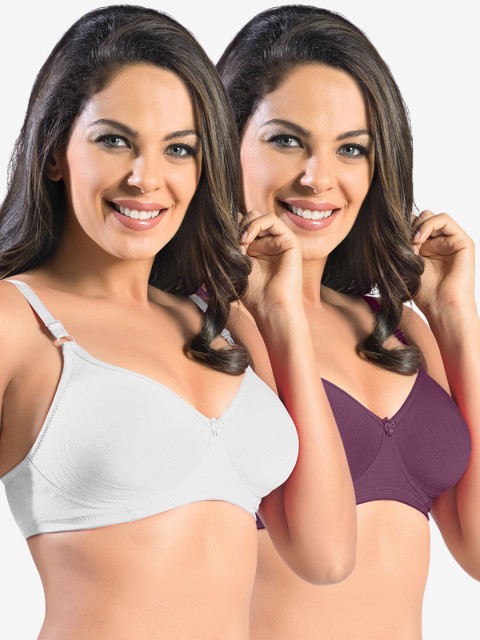 

Sonari Pack Of 2 White & Mauve Bra
