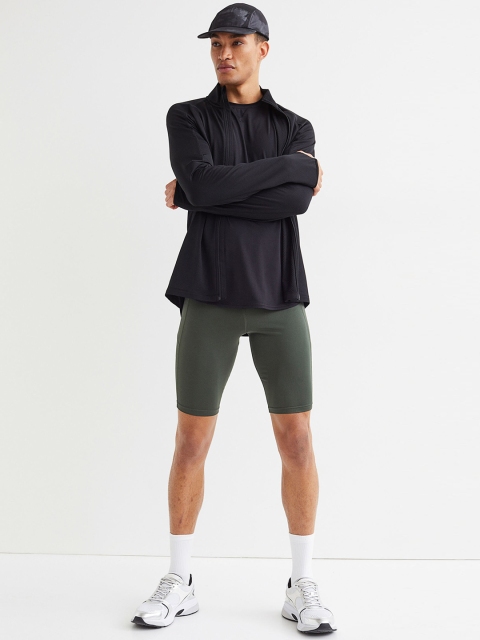 

H&M Men Green Fast-Drying Running Tights