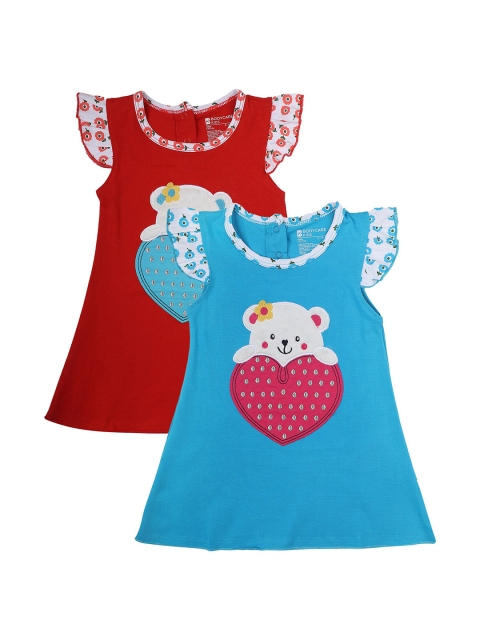 

Bodycare Girls Red & Blue Set of 2 A-Line Dress