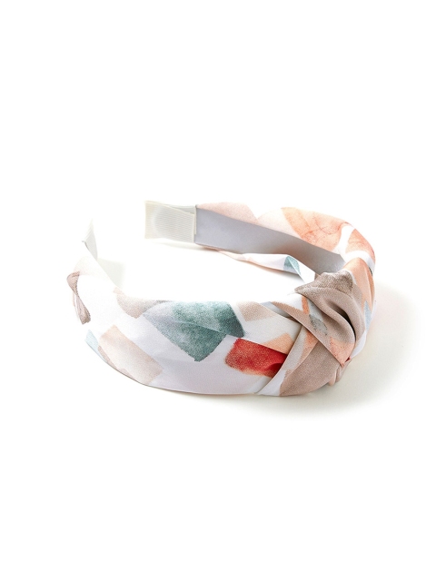 

Accessorize Women Watercolour Wide Knot Alice Hair Band, White