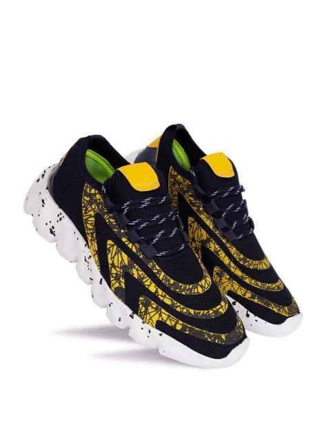 

WIN9 Men Blue Mesh Walking Bounce Non-Marking Shoes