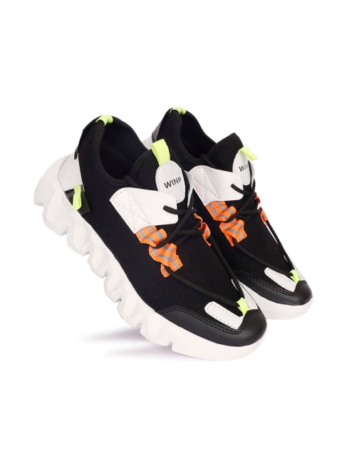

WIN9 Men Black Mesh Walking Bounce Non-Marking Shoes