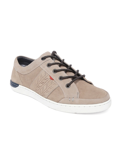 

Lee Cooper Men Grey Leather Derbys