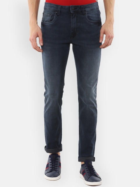 

Louis Philippe Jeans Men Navy Blue Slim Fit Light Fade Jeans