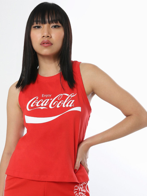 

Bewakoof Red Print Top