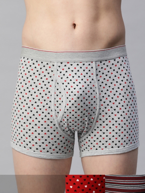 

Marks & Spencer Men Pack of 3 Trunks T145299A, Red