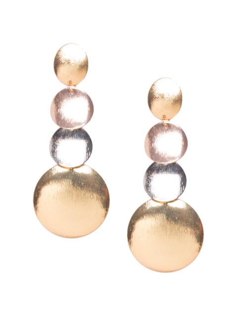 

Mali Fionna Gold-Toned Contemporary Drop Earrings