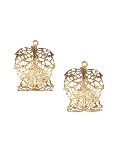 

Mali Fionna Gold-Toned Contemporary Hoop Earrings
