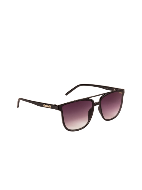 

Voyage Unisex Purple Lens & Black Wayfarer Sunglasses with UV Protected Lens