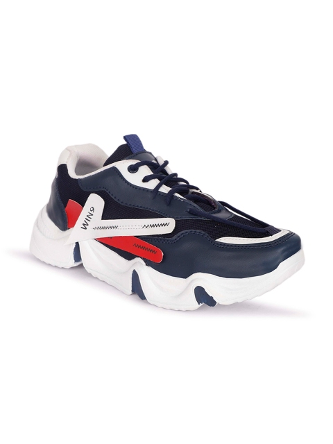 

WIN9 Men Blue Mesh Walking Non-Marking Shoes