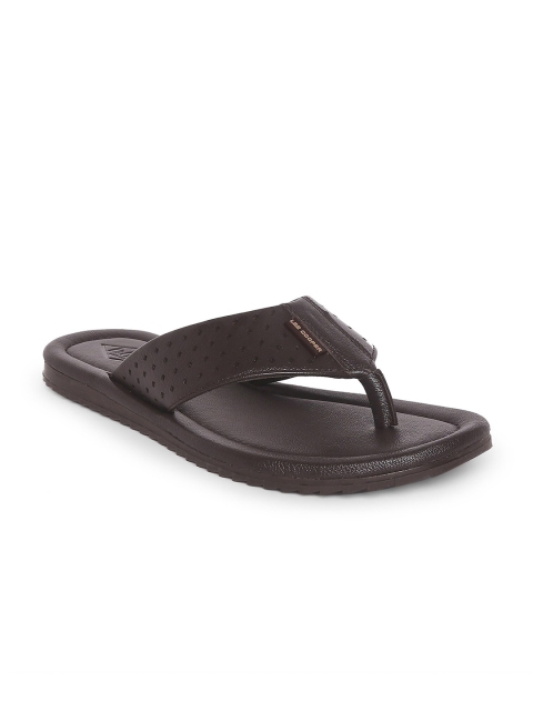 

Lee Cooper Men Brown Leather Comfort Sandals
