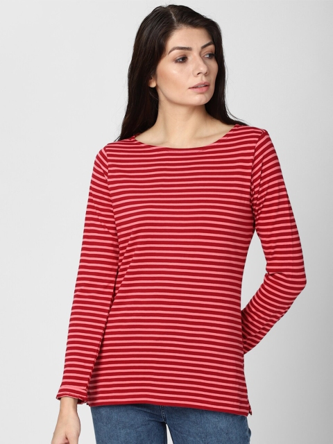 

Van Heusen Woman Red Striped Top