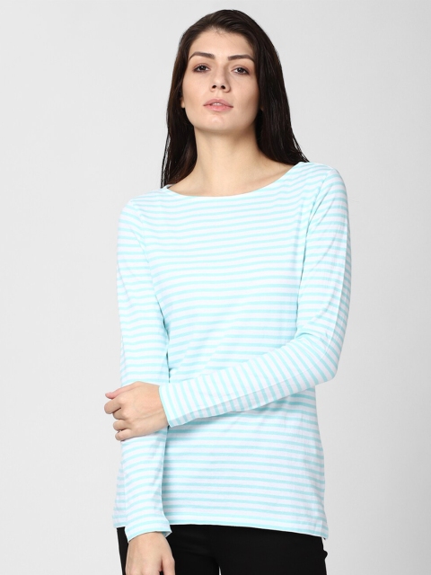 

Van Heusen Woman Green Striped Top