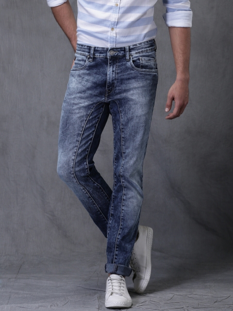

WROGN Men Blue Slim Fit Stretchable Jeans