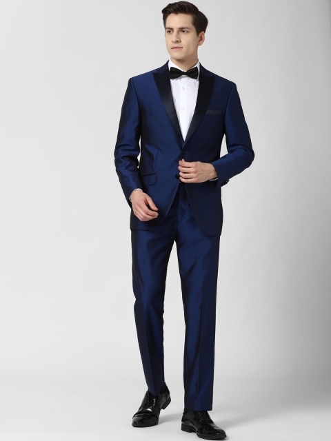 

Peter England Elite Men Navy Blue Regular Fit Two Piece Suit