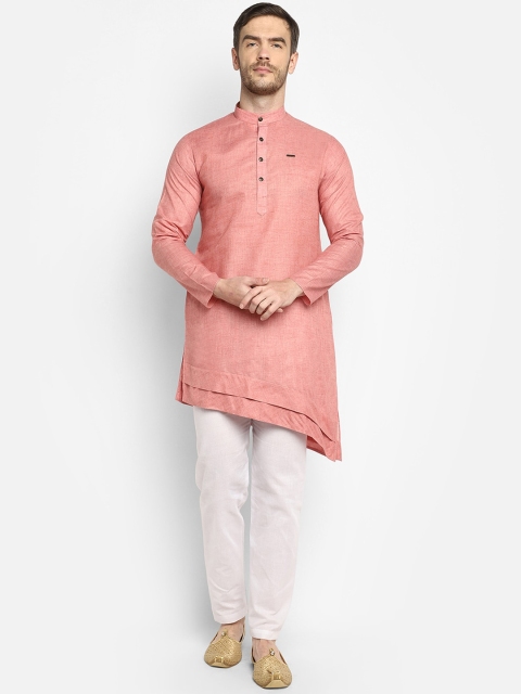 

DEVOILER Men Brown Solid Kurta
