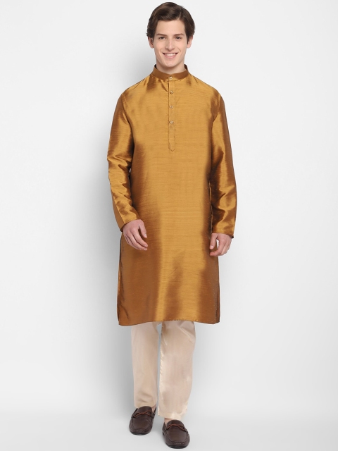 

DEVOILER Men Khaki Kurta