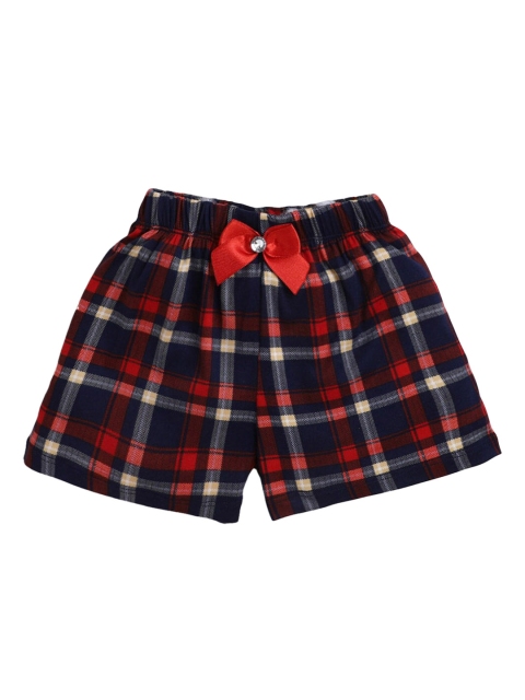 

Hopscotch Girls Black & Red Checked Shorts