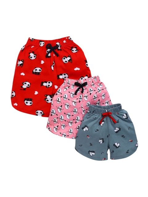 

Hopscotch Girls Multicoloured Printed Shorts, Multi