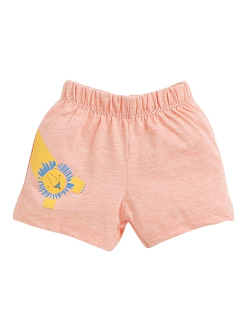 

Hopscotch Boys Pink Printed Shorts