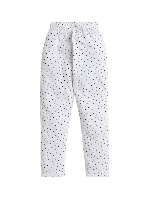 

Hopscotch Girls White Printed Cotton Leggings