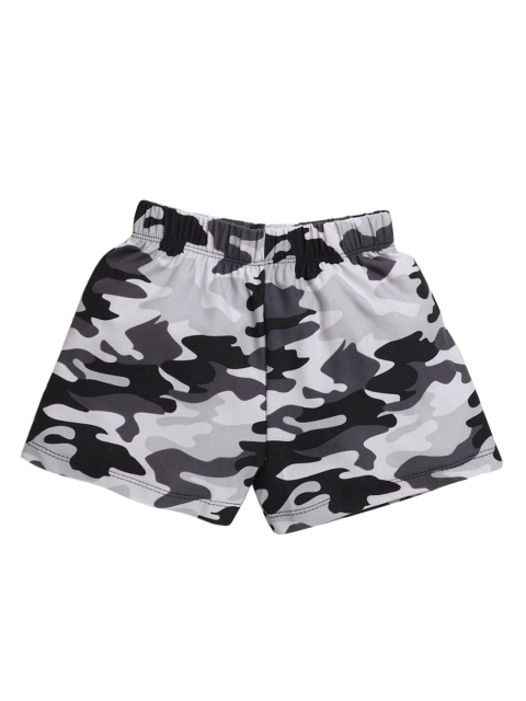 

Hopscotch Girls Grey Camouflaged Printed Shorts