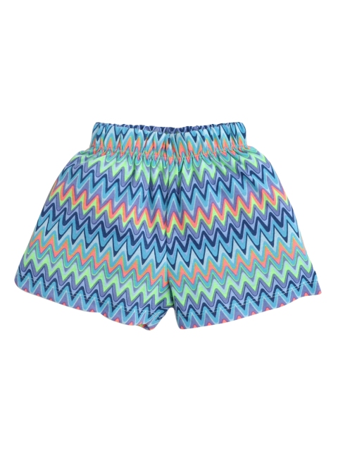 

Hopscotch Girls Multicoloured Printed Shorts, Multi