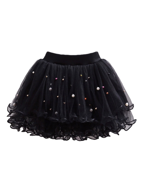 

Hopscotch Girls Black Solid Knee-Length Above A-Line Skirts