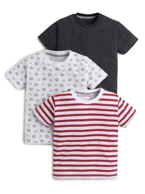 

Hopscotch Boys Pack Of 3 T-shirts, Black