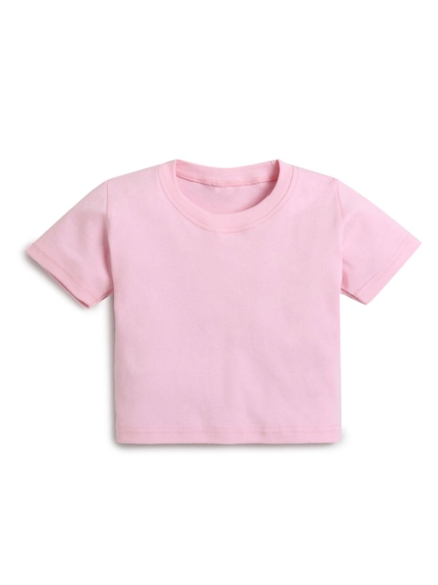 

Hopscotch Girls Pink Pure Cotton T-shirt