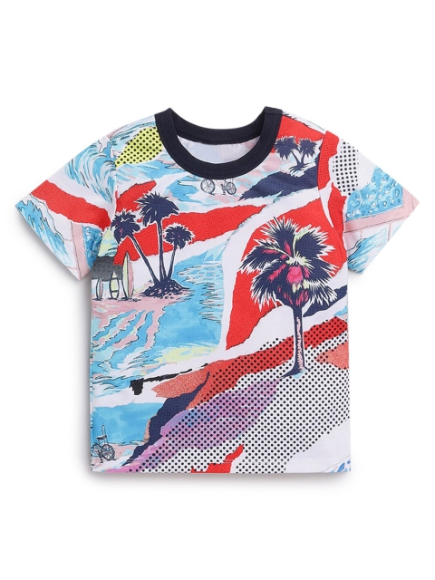 

Hopscotch Boys Multicoloured Printed T-shirt, Multi
