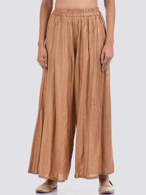

Ethnicity Women Brown Knitted Ethnic Palazzos