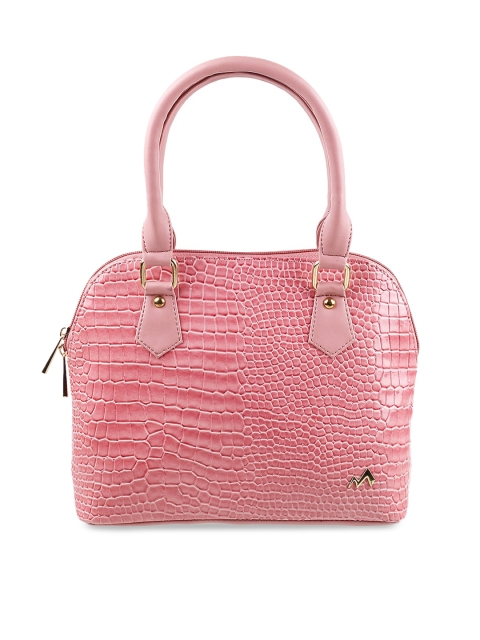 

Metro Pink Animal Textured Structured Handheld Bag