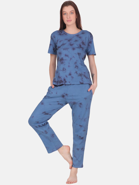 

Masha Women Navy Blue Night suits