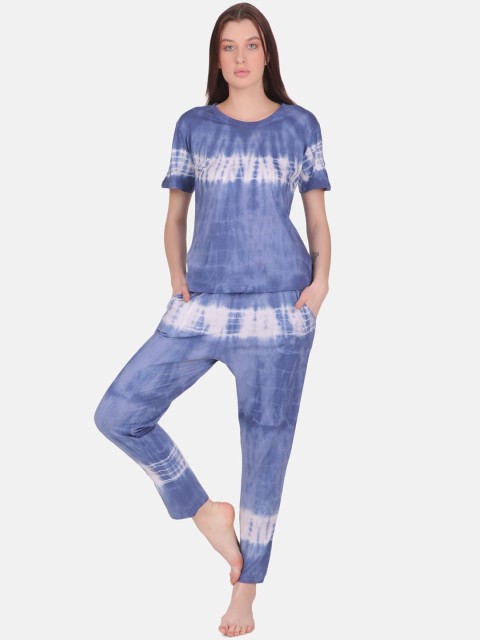 

Masha Women Navy Blue Night suits