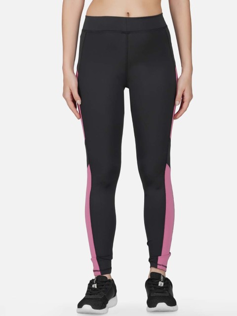 

IMPERATIVE Black Solid Slim-Fit Tights
