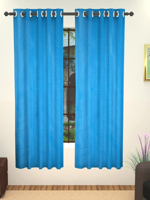 

Lushomes Blue Window Curtain