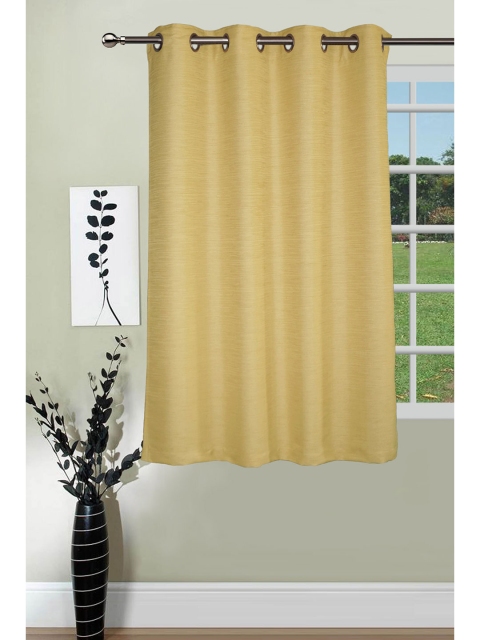 

Lushomes Beige Solid Single Window Curtain