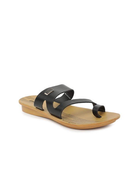 

Paragon Women Black Printed One Toe Flats