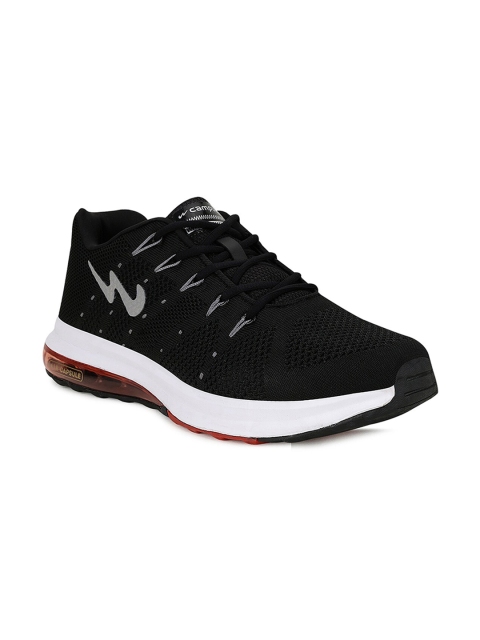 

Campus Men Black Mesh Running Shoes