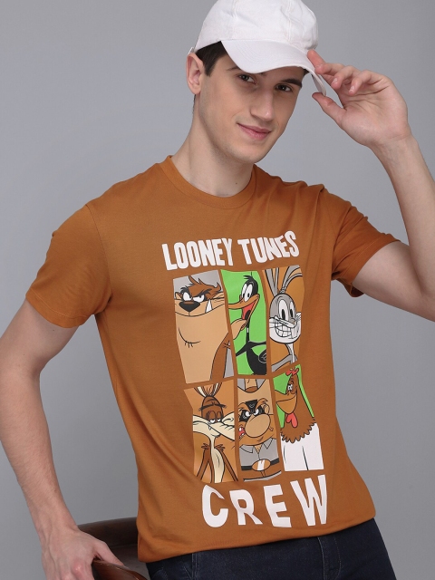 

Free Authority Men Brown Looney Tunes Printed Regular Fit Cotton T-shirt