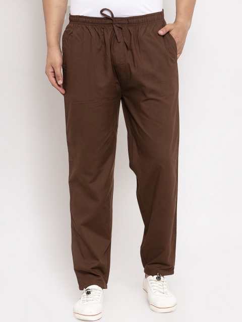 

JAINISH Men Coffee Brown Track Pants