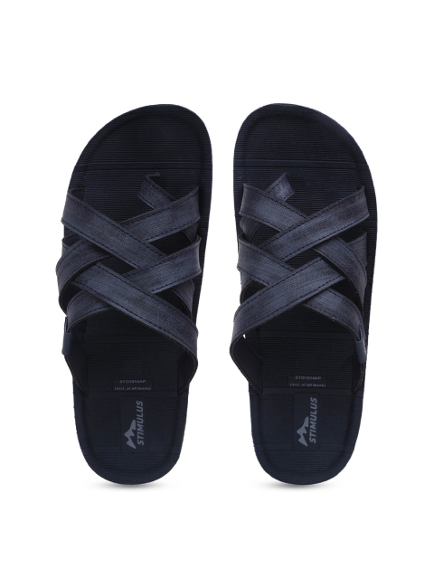 

Paragon Men Navy Blue Comfort Sandals