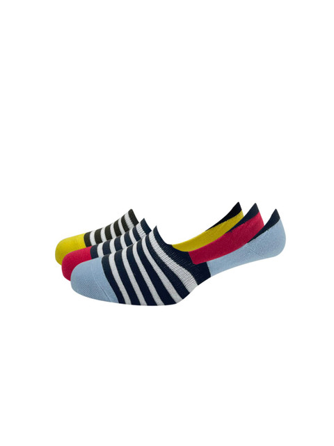 

Peter England Men Pack of 3 Black Striped Socks
