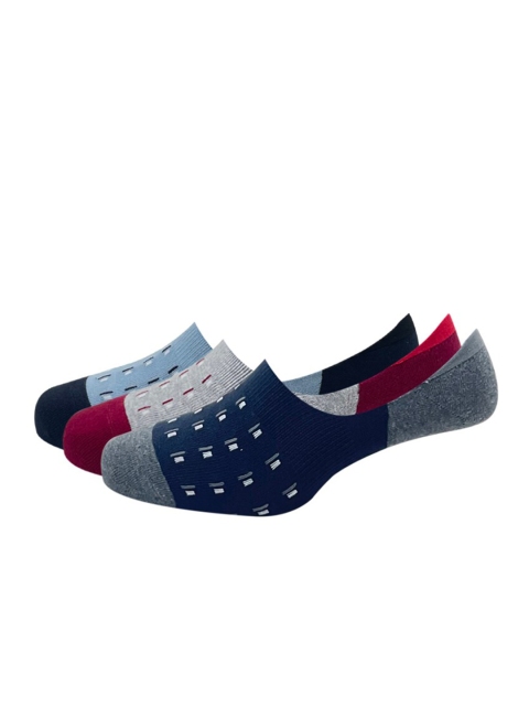 

Peter England Men Pack of 3 Patterned Shoe Liners, Navy blue
